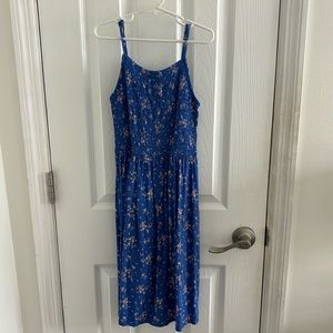 Blue Floral Summer Dress